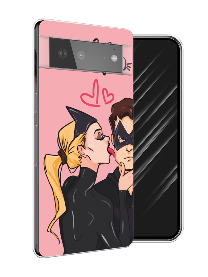 

Чехол Awog на Google Pixel 6 "Kiss of Cat Woman", Розовый;черный;бежевый, 270850-1