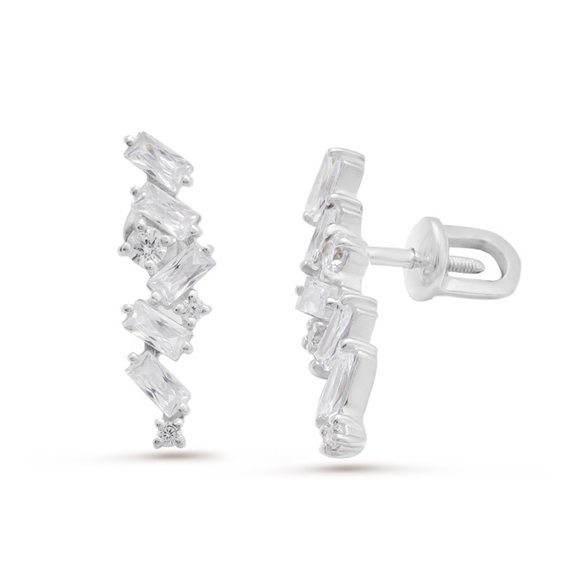 

Серьги-пусеты из серебра с фианитом Pepela Jewelry PJ2-106, PJ2-106