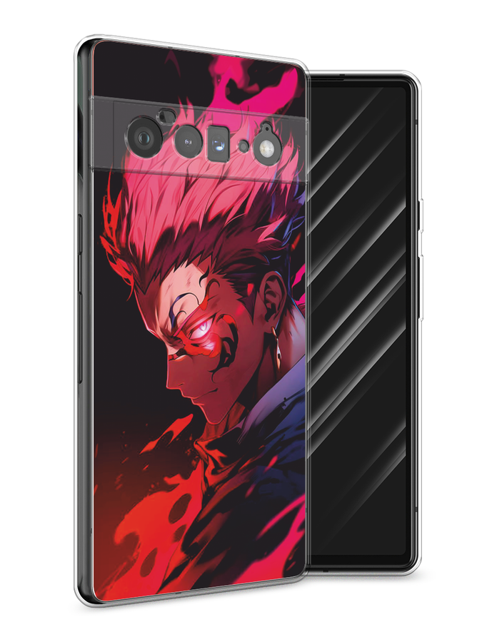 

Чехол Awog на Google Pixel 6 Pro "Взгляд Сукуны", Розовый;красный;черный, 270950-1