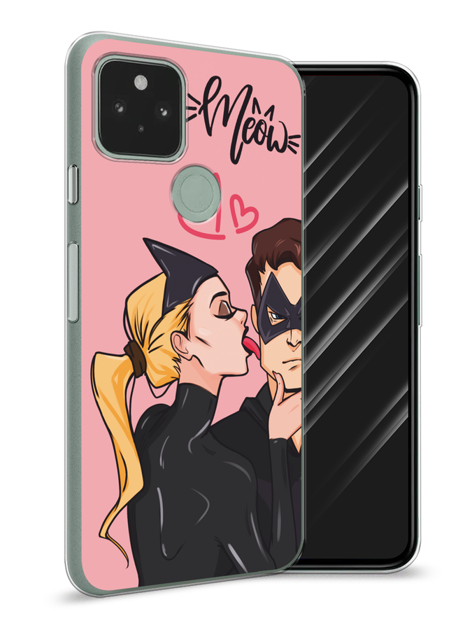 

Чехол Awog на Google Pixel 5A "Kiss of Cat Woman", Розовый;черный;бежевый, 271050-1