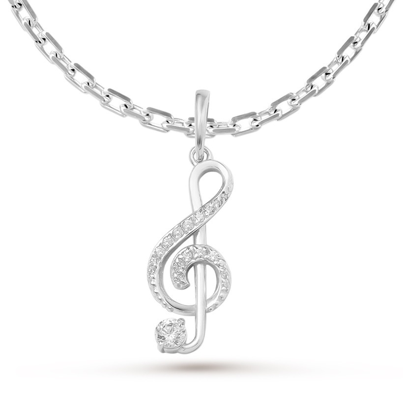 

Кулон из серебра с фианитом Pepela Jewelry PJ3-139, PJ3-139