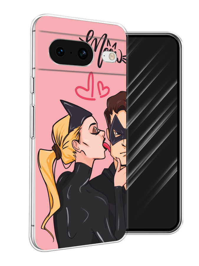 

Чехол Awog на Google Pixel 8 "Kiss of Cat Woman", Розовый;черный;бежевый, 271550-1
