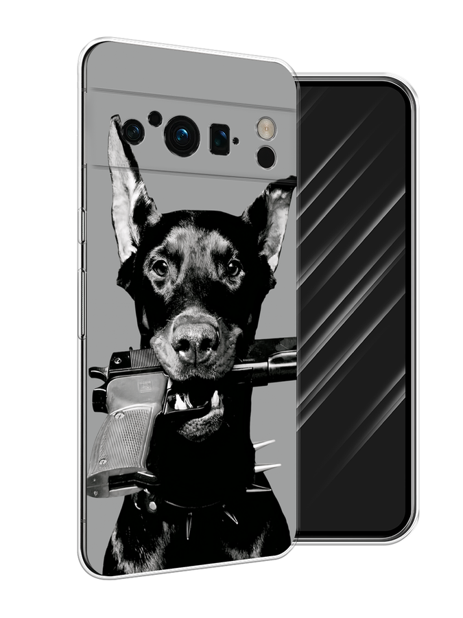 

Чехол Awog на Google Pixel 8 Pro "Доберман", Серый, 271650-1