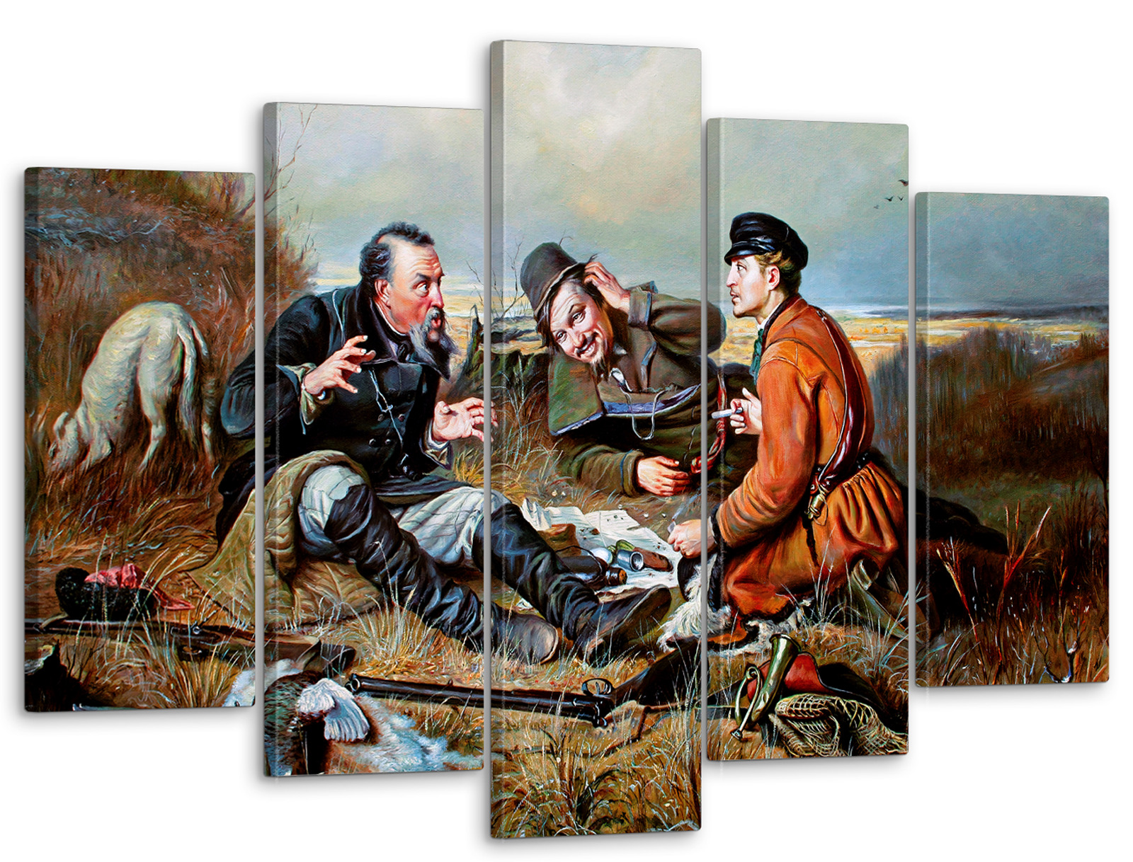 

Модульная картина Модуль В дом Охотники на привале 80x140 см MK50118, MK50118