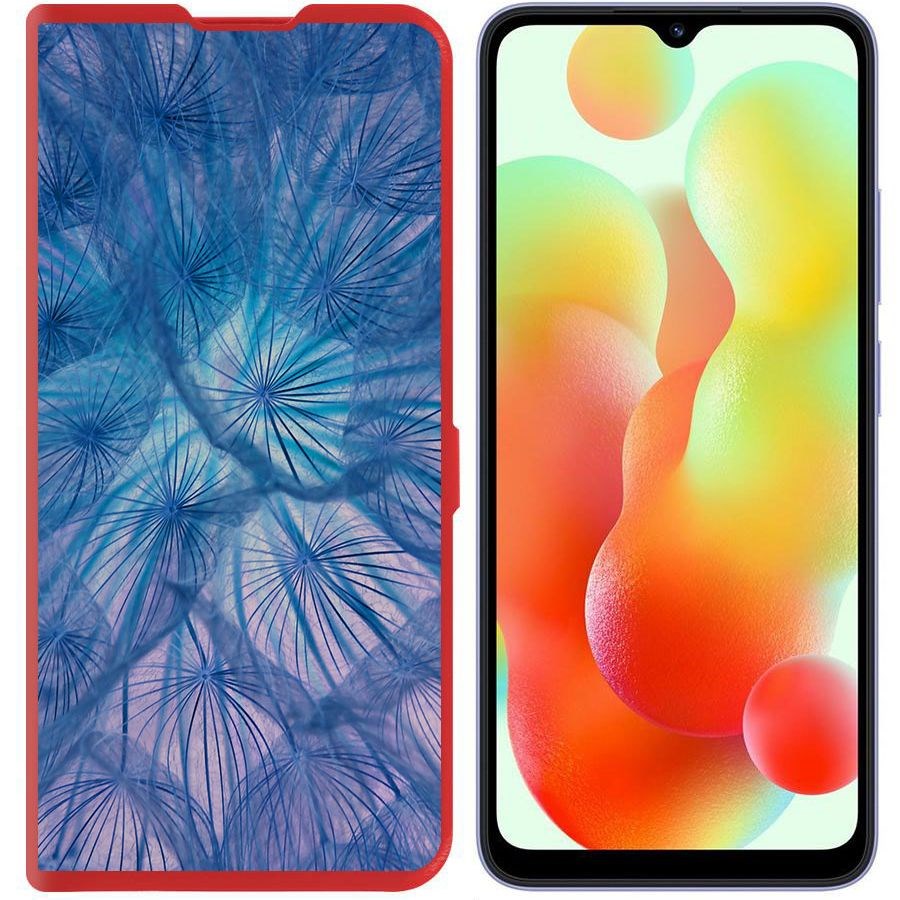 

Чехол-книжка Krutoff Eco Book для Xiaomi Redmi 12C Синий одуванчик (красный)