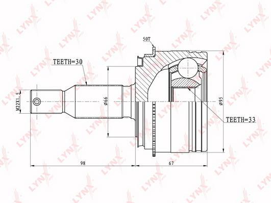 

Шрус Наружный Подходит Для Мiтsuвisнi Раjеrо 3.2D-3.5 00 Со-5507А LYNXAUTO co5507a