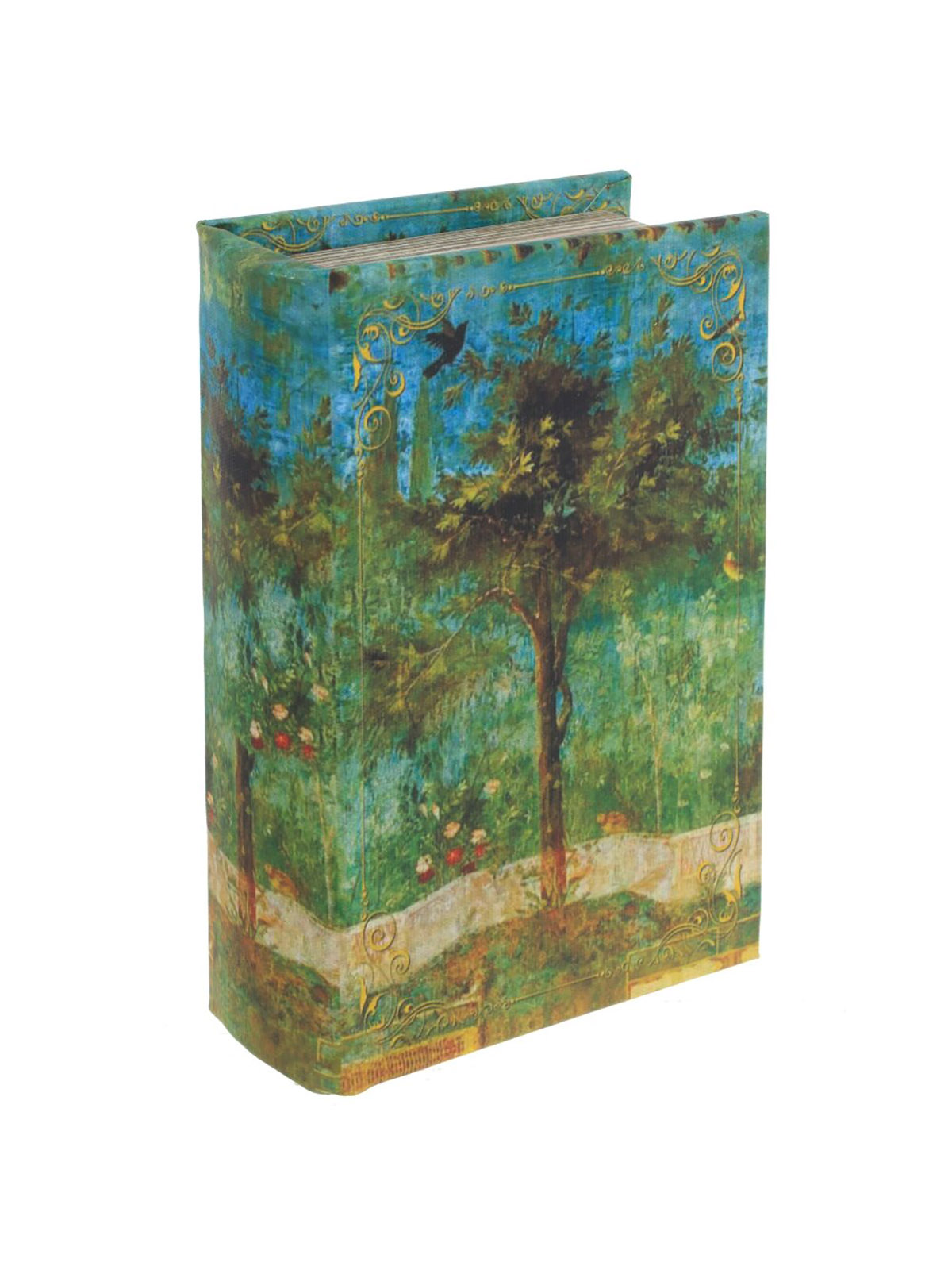 

Шкатулка-книга Remecoclub для украшений, деревянная 11x17x5 см, Зеленый
