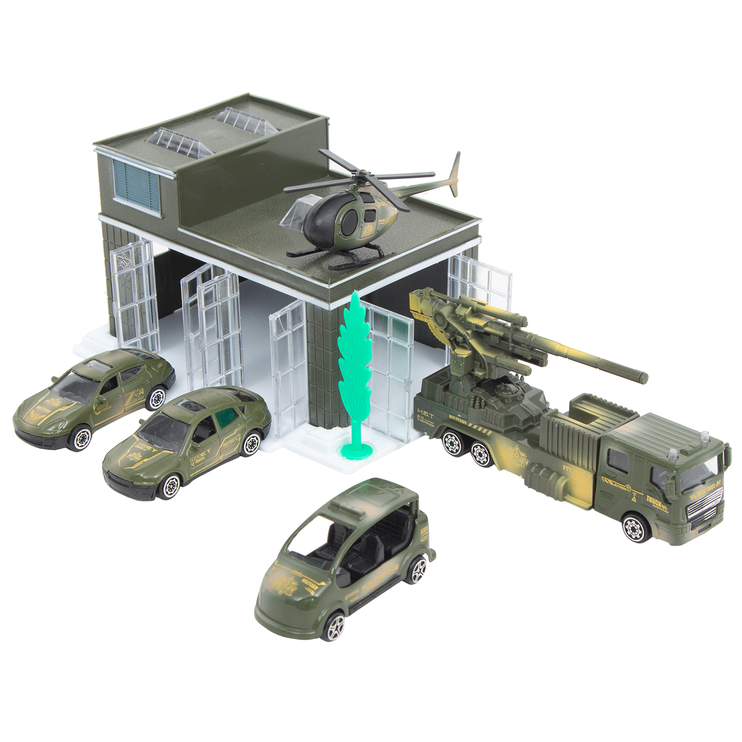 фото Игровой набор maxi car трек военная мини-база mc-200596899p-1