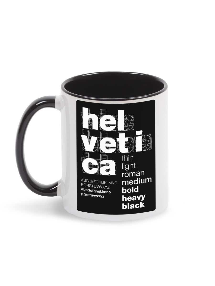 

Кружка Каждому Своё Типографика, Futura, Helvetica, Вёрстка 330 мл, CU-STTP14-BI/S