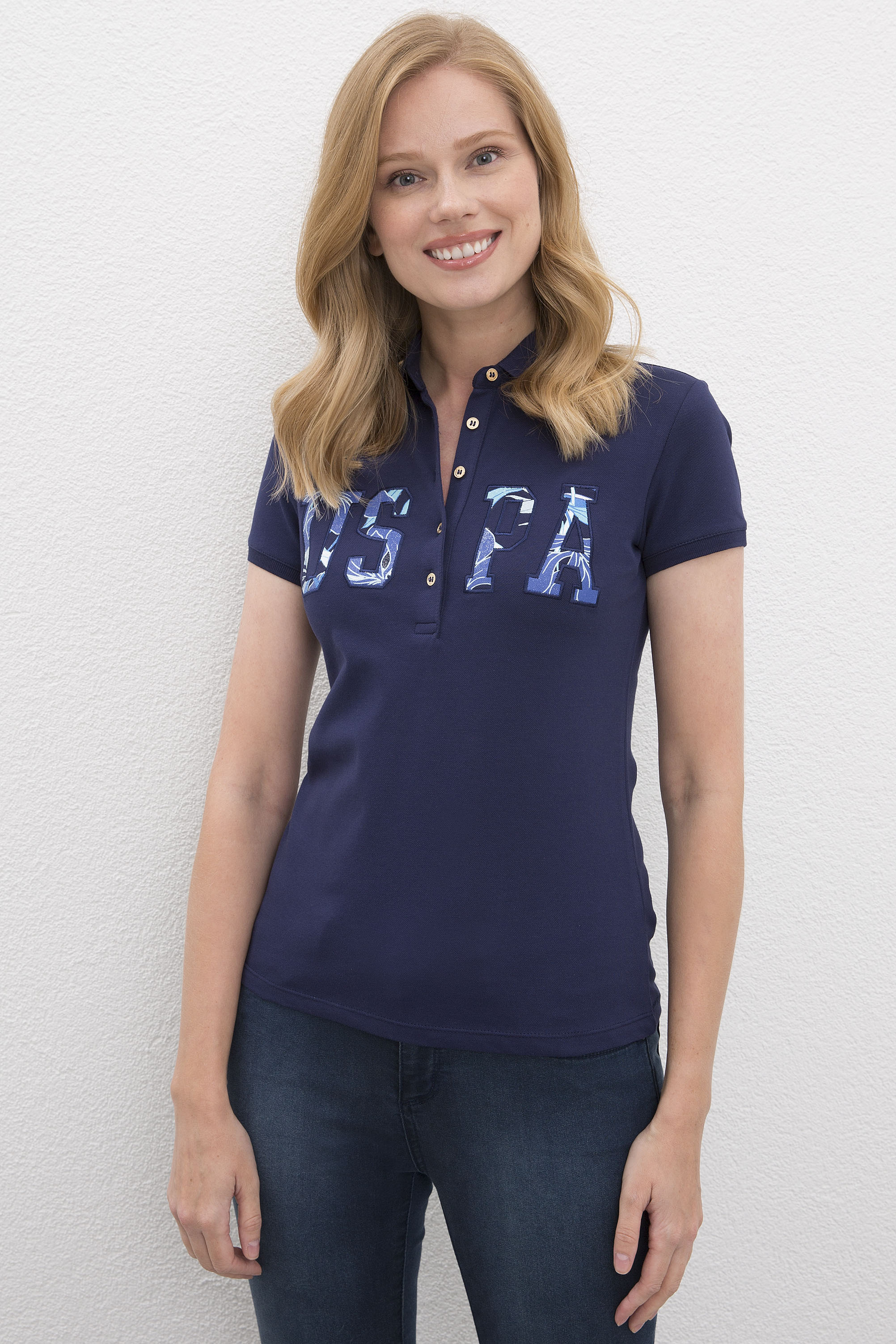 

Футболка женская U.S. POLO Assn. G082SZ0110ORTI синяя XL, G082SZ0110ORTI