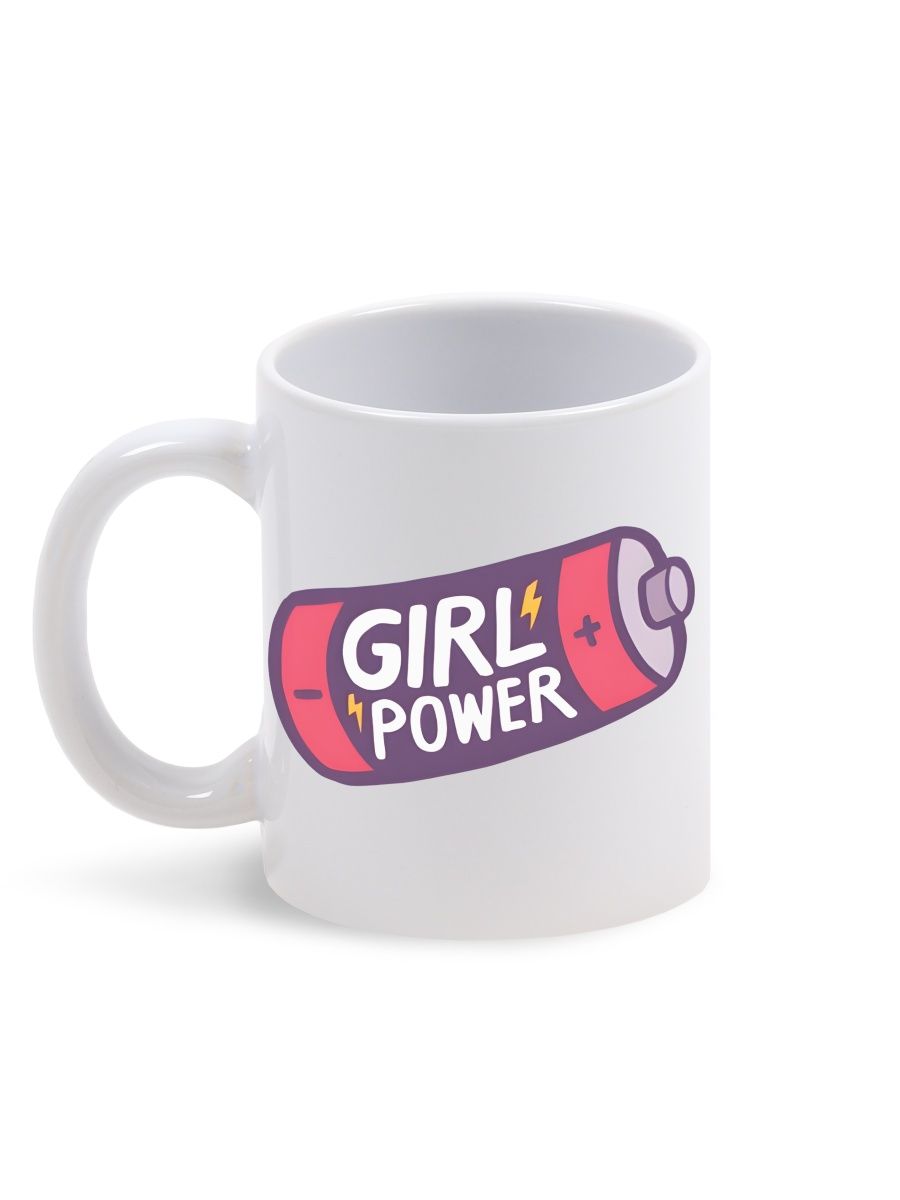 

Кружка Каждому Своё Girl power, Девушка, Девочка 330 мл, CU-TRGP3-W/S