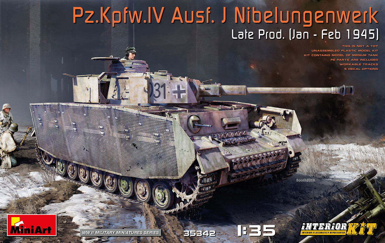 

Сборная модель MiniArt 1/35 Танк Pz.Kpfw.IV Ausf. J Nibelungenwerk, поздняя версия