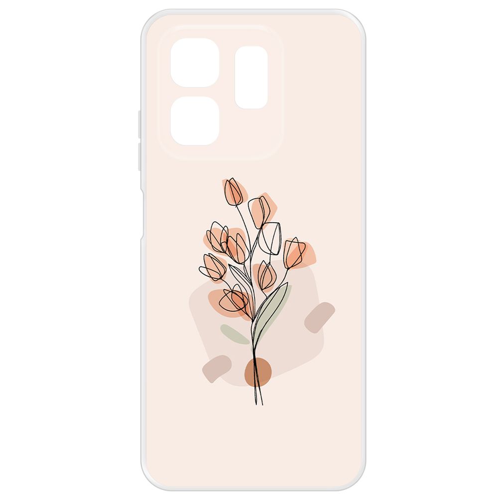 

Чехол-накладка Krutoff Clear Case Букет тюльпанов для INFINIX Hot 50i, Прозрачный