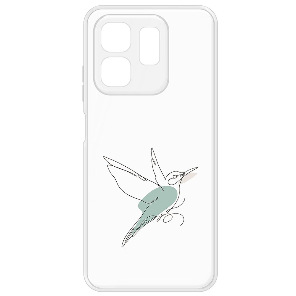 

Чехол-накладка Krutoff Clear Case Легкость для INFINIX Hot 50i, Прозрачный