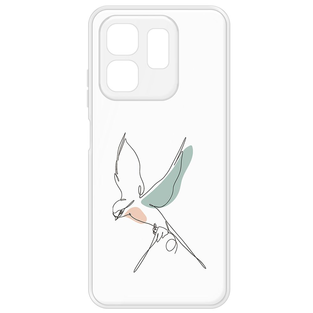 

Чехол-накладка Krutoff Clear Case Полет для INFINIX Hot 50i, Прозрачный