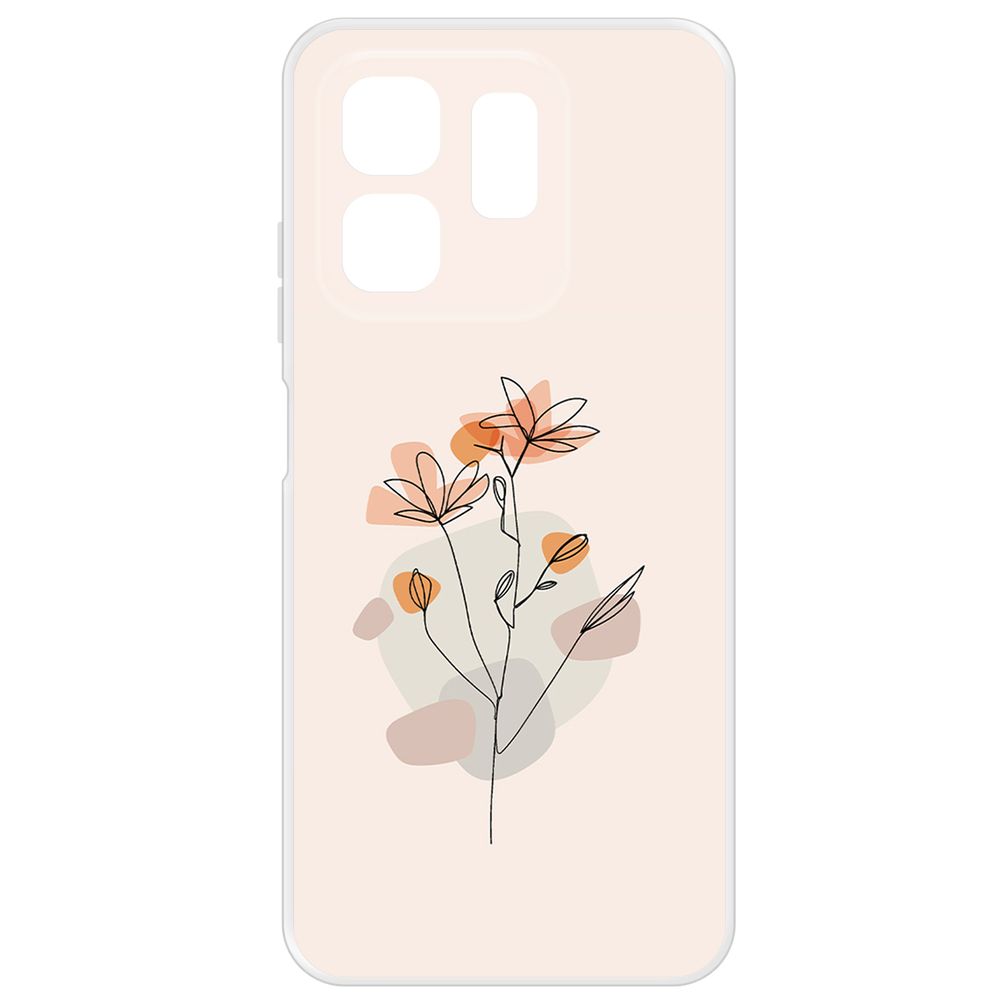

Чехол-накладка Krutoff Clear Case Ромашки для INFINIX Hot 50i, Прозрачный