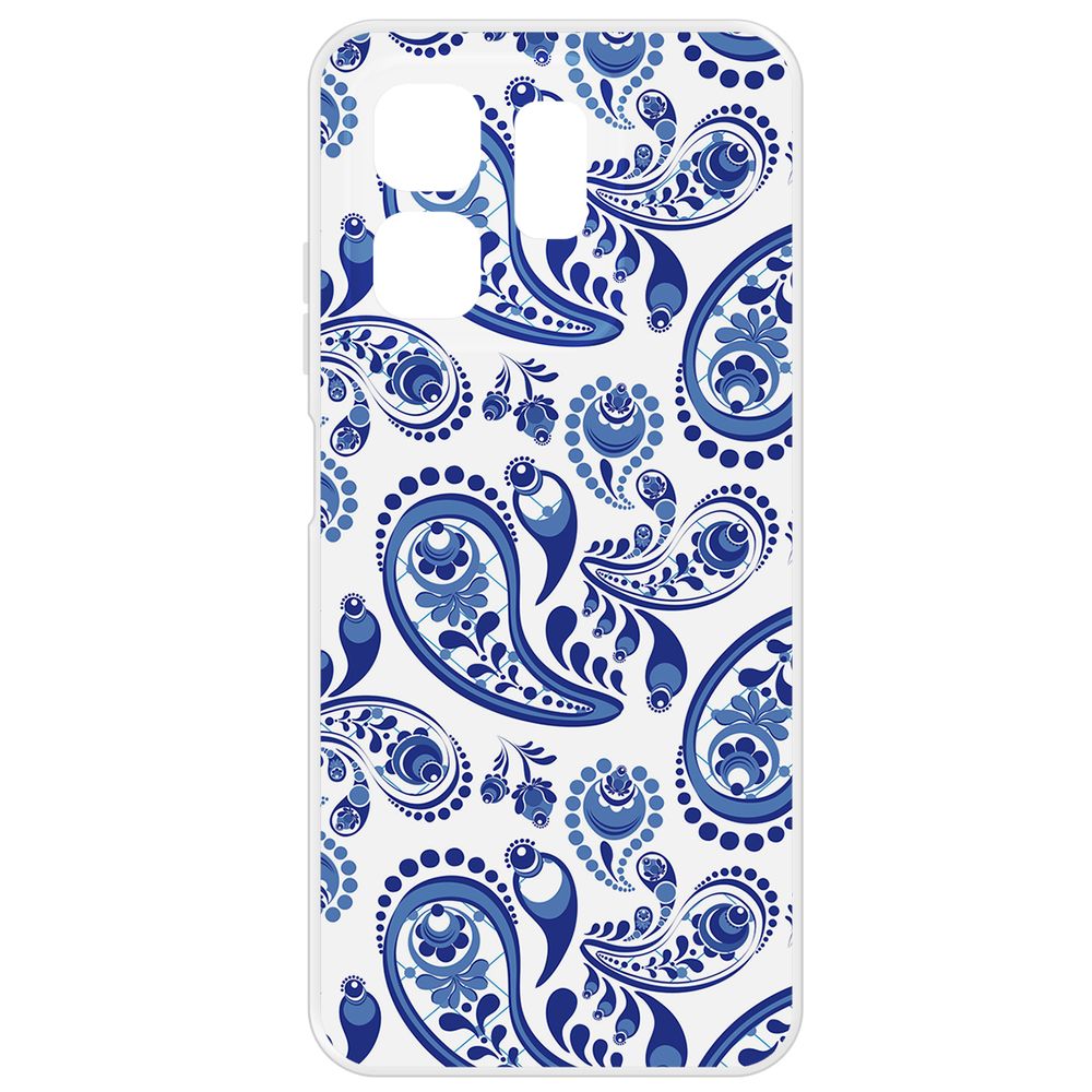 

Чехол-накладка Krutoff Clear Case Гжель для INFINIX Hot 50i, Прозрачный