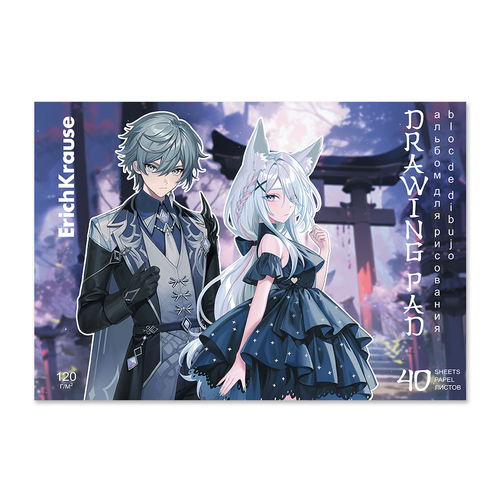 

Альбом для рисования на клею ErichKrause Manga 61479, А4, 40л