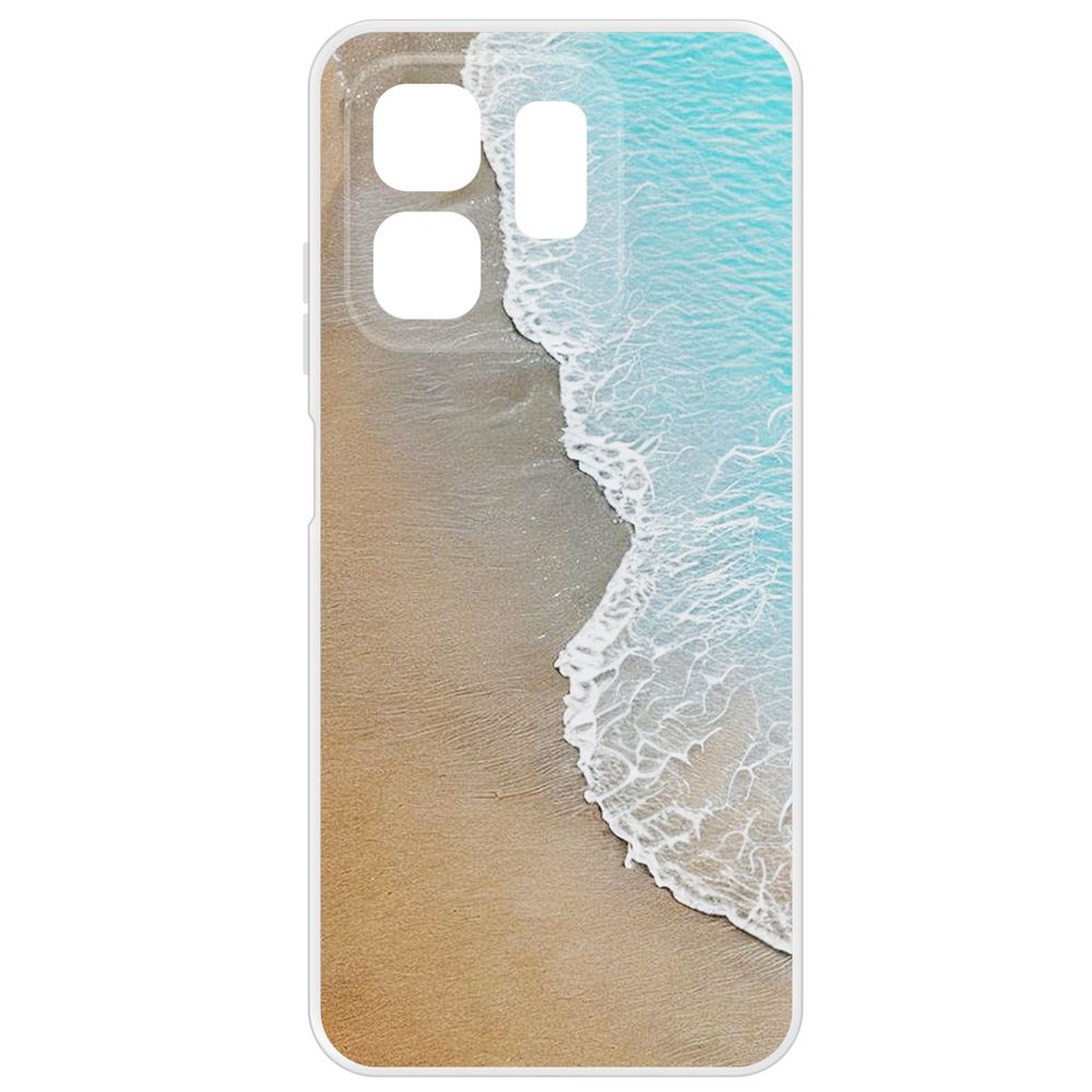 

Чехол-накладка Krutoff Clear Case Прибой для INFINIX Hot 50i, Прозрачный