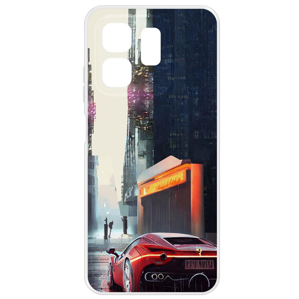 

Чехол-накладка Krutoff Clear Case Сити для INFINIX Hot 50i, Прозрачный