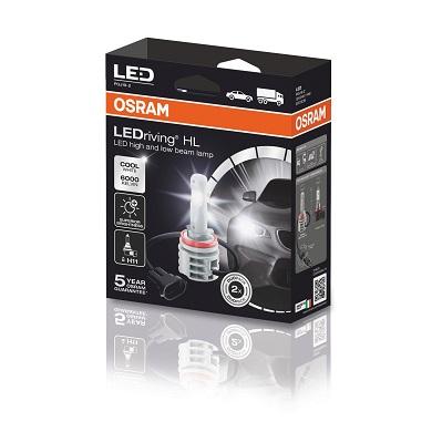 

Лампа светодиодная для фар головного света h11 14w 12v/24v pgj19-2 4x2, 2 шт., картонная к