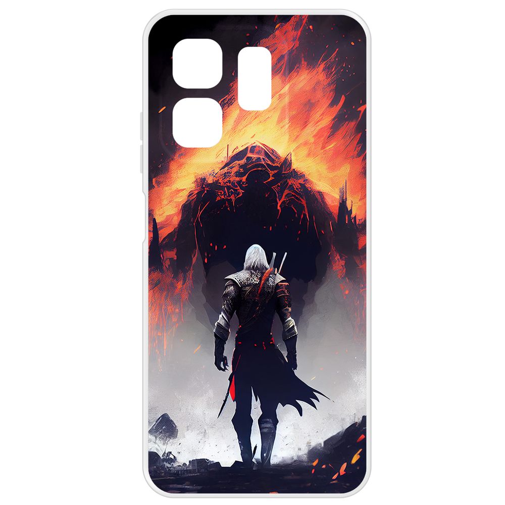 

Чехол-накладка Krutoff Clear Case Ведьмак. Геральт для INFINIX Hot 50i, Прозрачный