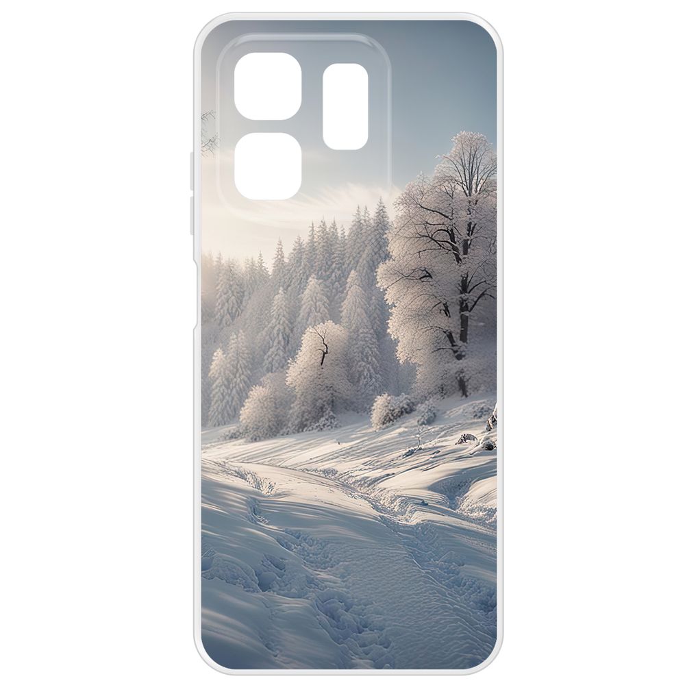 

Чехол-накладка Krutoff Clear Case Снег для INFINIX Hot 50i, Прозрачный