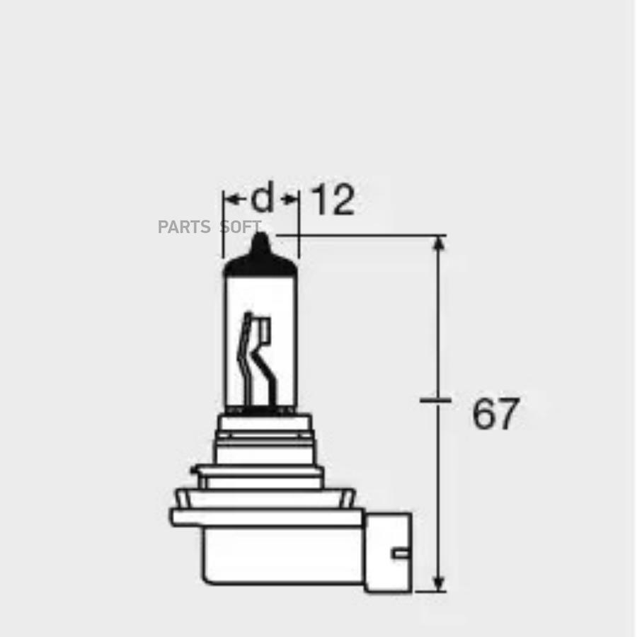 

Лампа h11 12v 55w original line pgj19-2, блистер 1 шт.