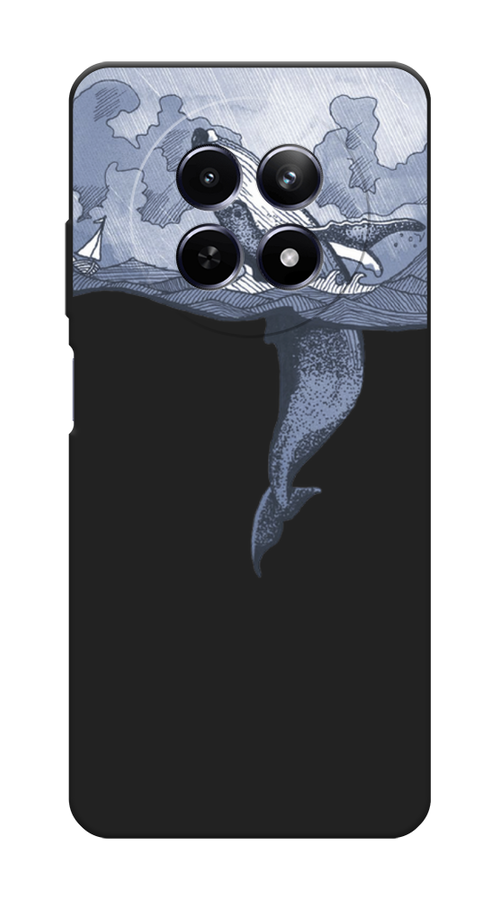 

Чехол Awog на Realme 12 5G "Два измерения", Голубой;черный;прозрачный, 2516452-1