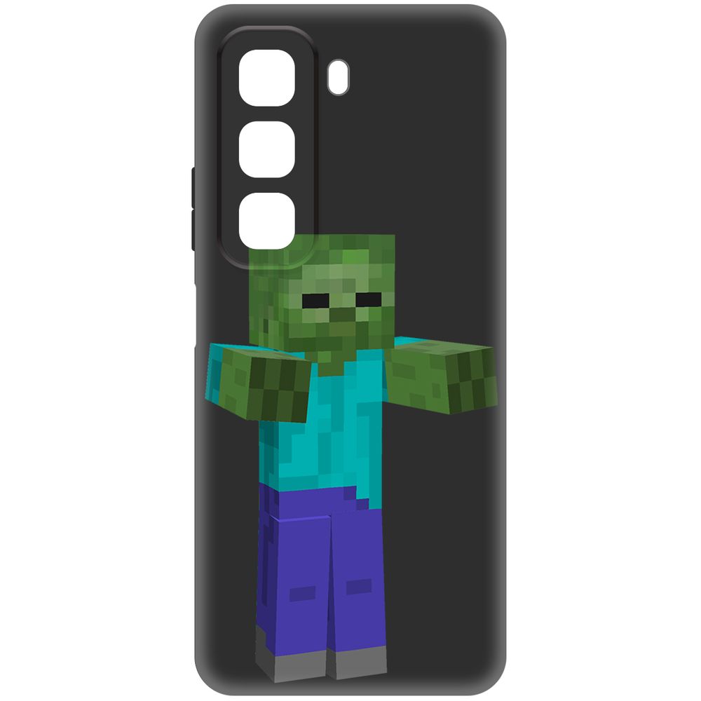 

Чехол-накладка Krutoff Soft Case Minecraft-Гигант для Infinix Hot 50 черный
