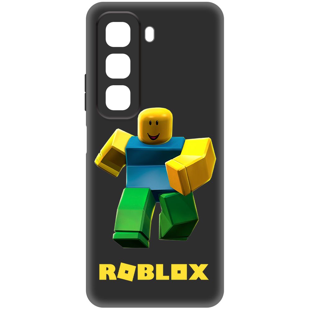

Чехол-накладка Krutoff Soft Case Roblox-Классический Нуб для INFINIX Hot 50 черный