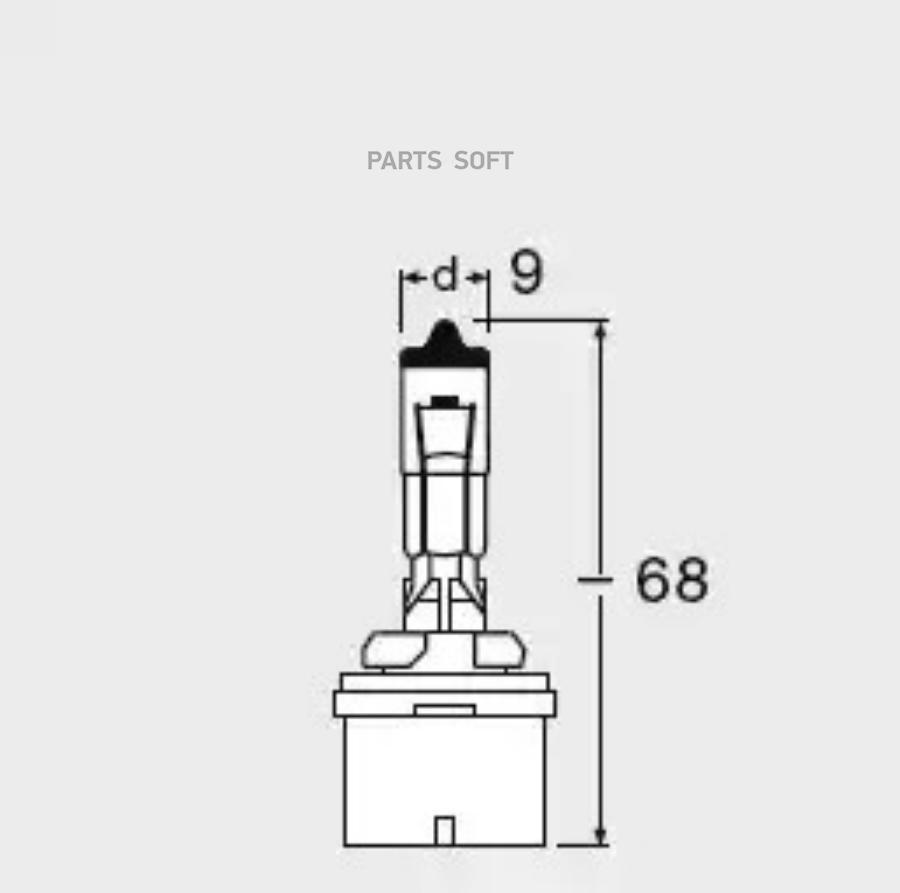 

H27/1 12v 27w лампа стандарт