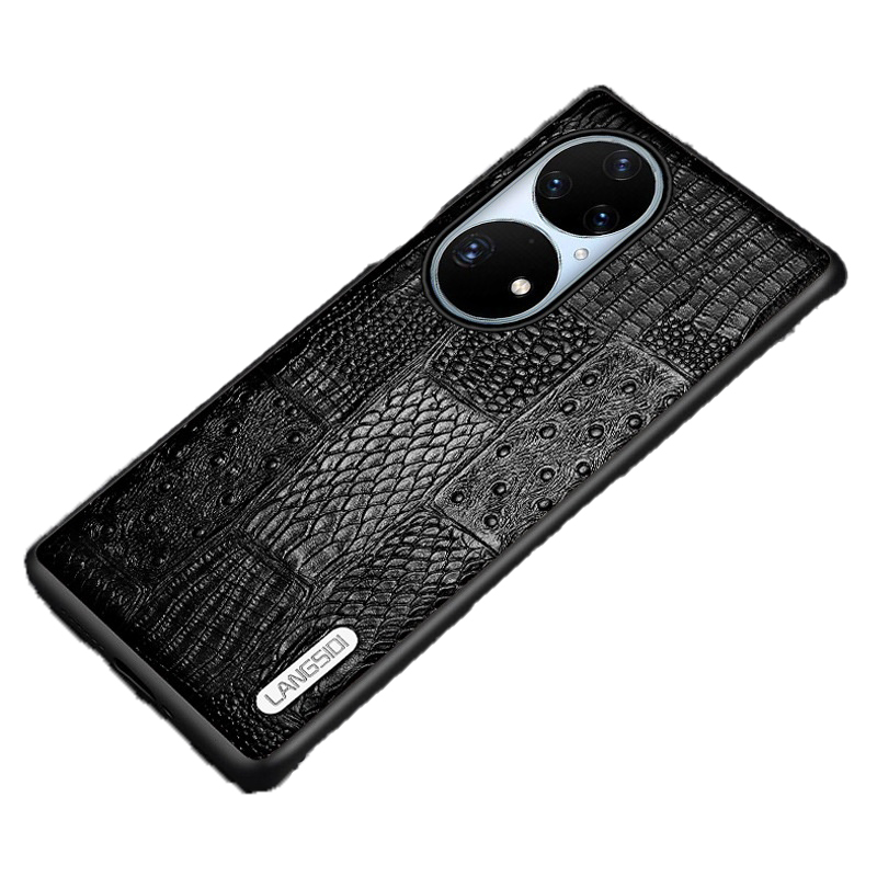 

Чехол-накладка MyPads Premium для Huawei P50 Pro эксклюзивная панель, Черный