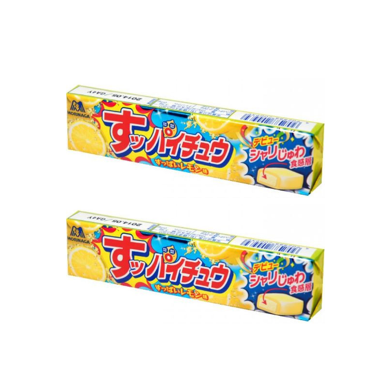 Жевательная конфета Morinaga Лимон, 2 шт по 55 г