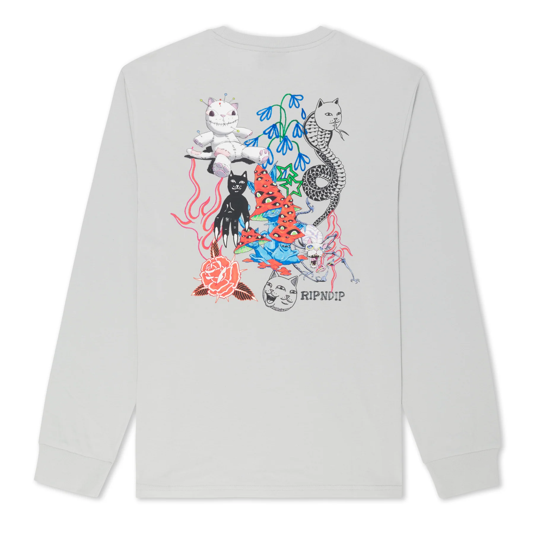 

Лонгслив унисекс Ripndip Travis серый XL, Travis