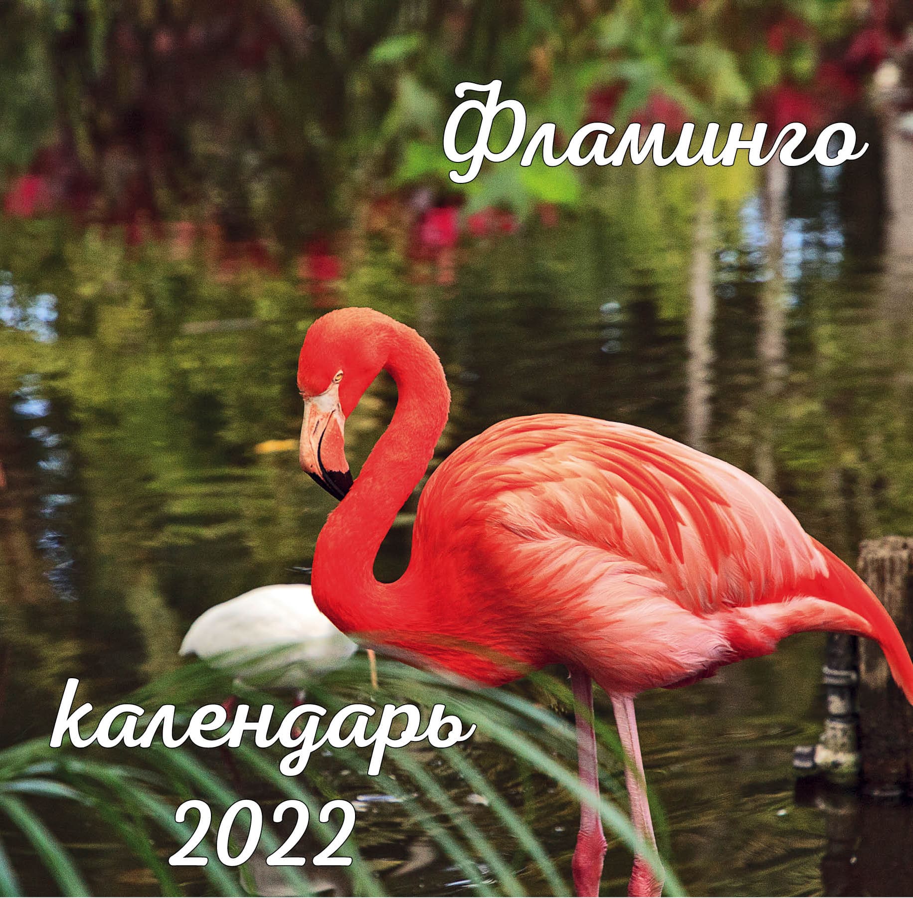 

Календарь Эксмо Фламинго настенный перекидной на 2022 год 300 х 300 мм