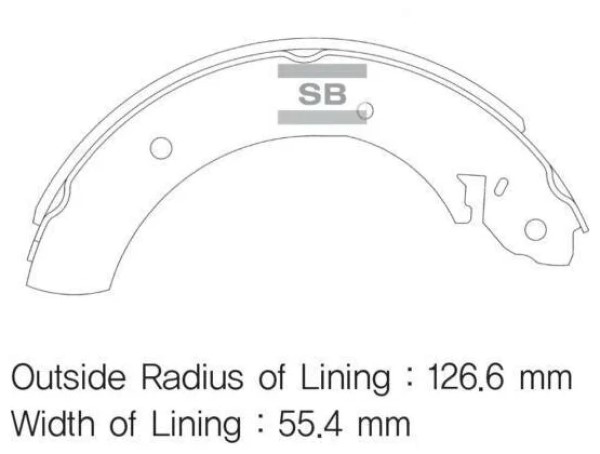 SA072-GRSNS_[5831544020S] !колодки бараб. з. Hyundai H100,Ssangyong Action 05>,Musso 93>,R