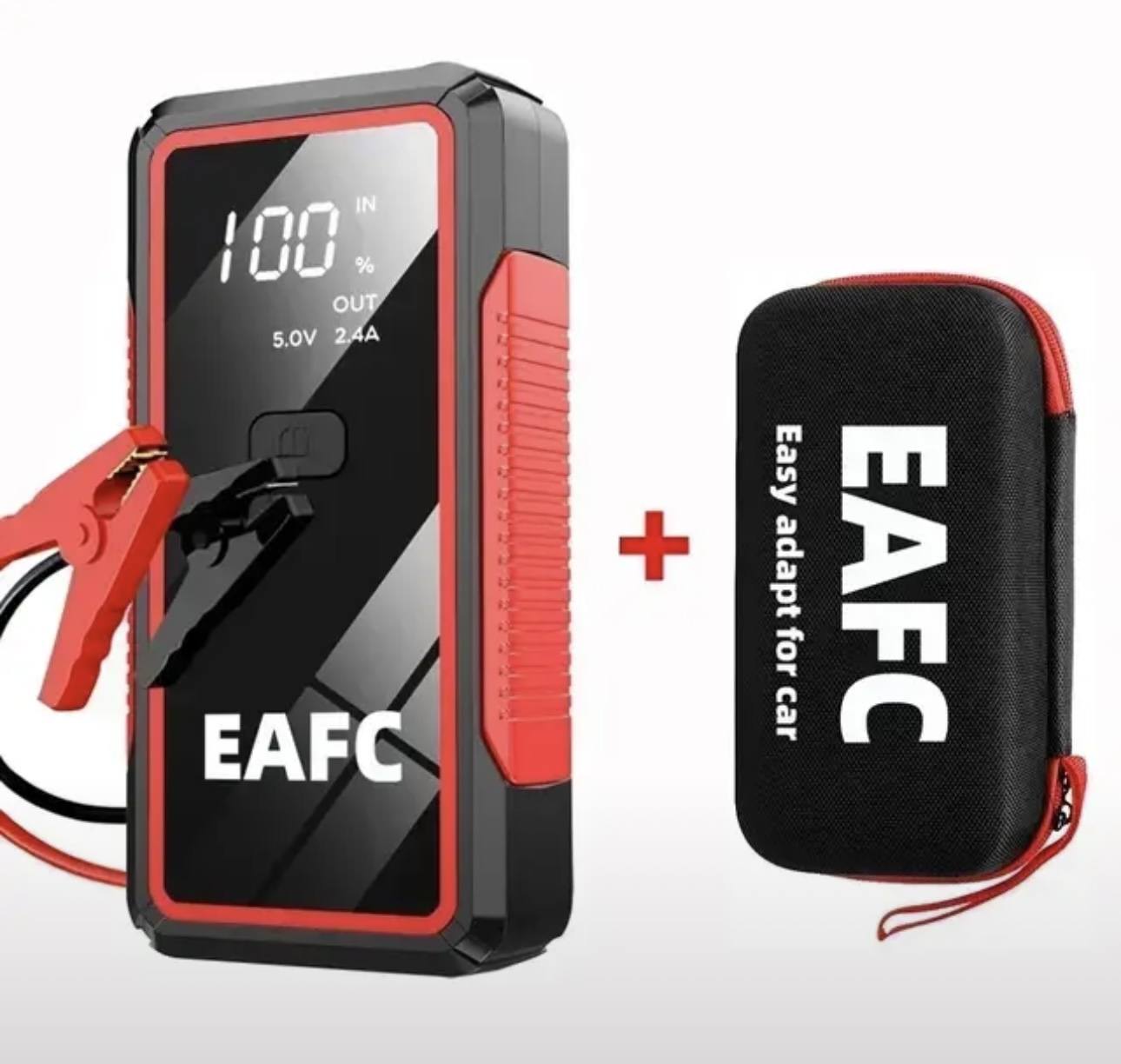 Пуско-зарядное устройство для АКБ EAFC 16000mAh 1500A Кейс Jump starter. Powerbank. Buster