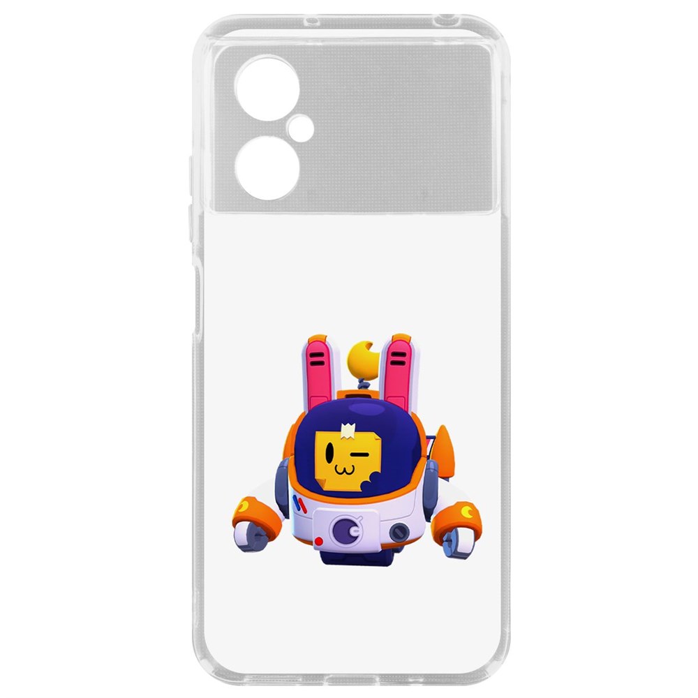 

Чехол-накладка Кейс Brawl Stars-Лунный Спраут для Poco M4 5G, Прозрачный
