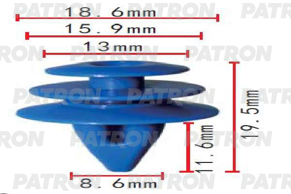 

Клипса Автомобильная PATRON P371978