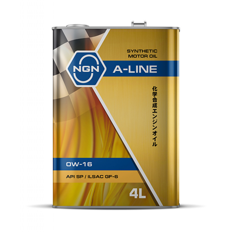 

Моторное масло NGN синтетическое A-Line 0W16 SP/ILSAC GF-6 4л