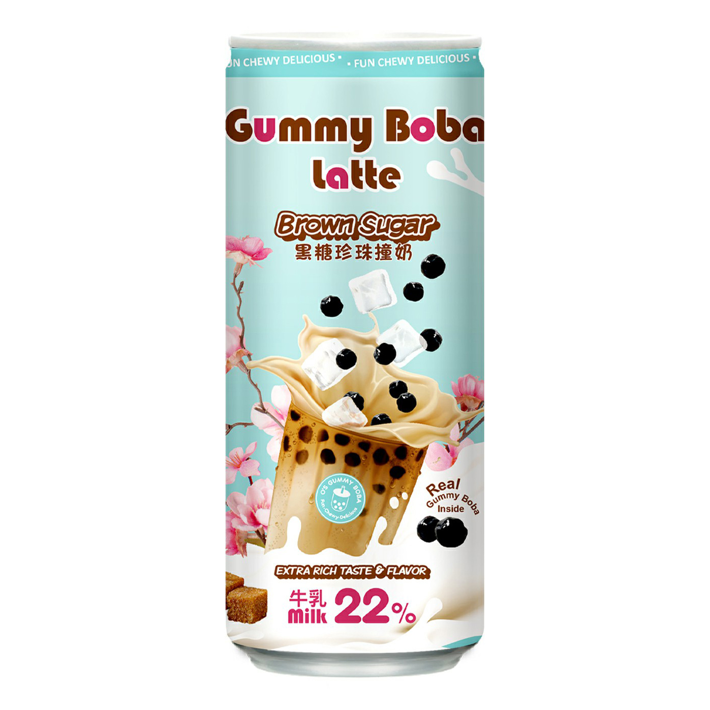 Молочно-кофейный напиток O’s Bubble Gummy Boba Latte Brown Sugar 0,47 л