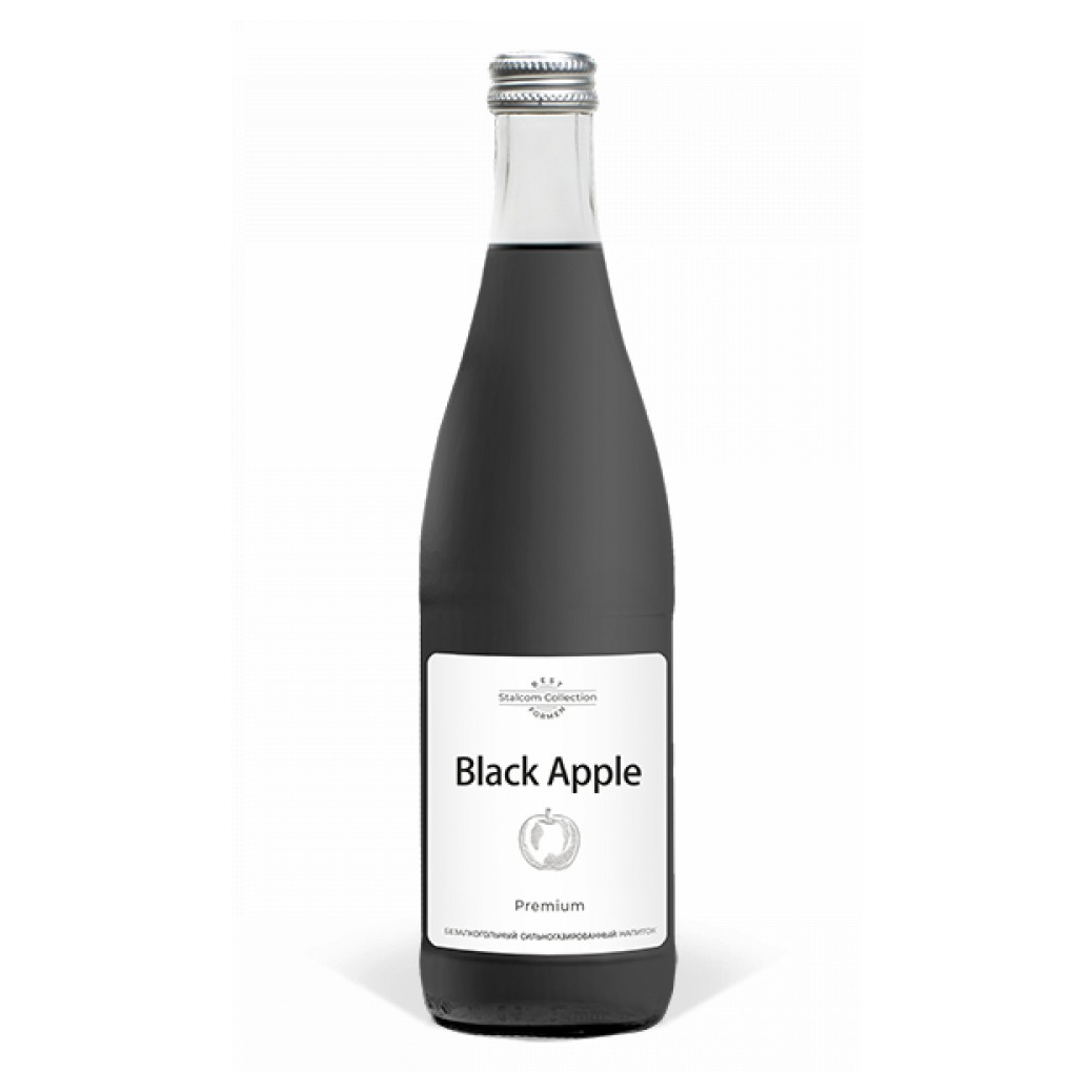 

Газированный напиток Formen Stalcom Collection Black Apple сильногазированный 0,5 л