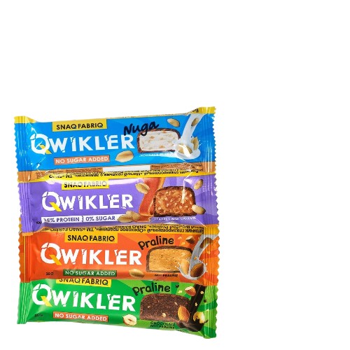 

Батончики без сахара Snaq Fabriq Qwikler Ассорти 4 вкуса, 12 шт х 40 г