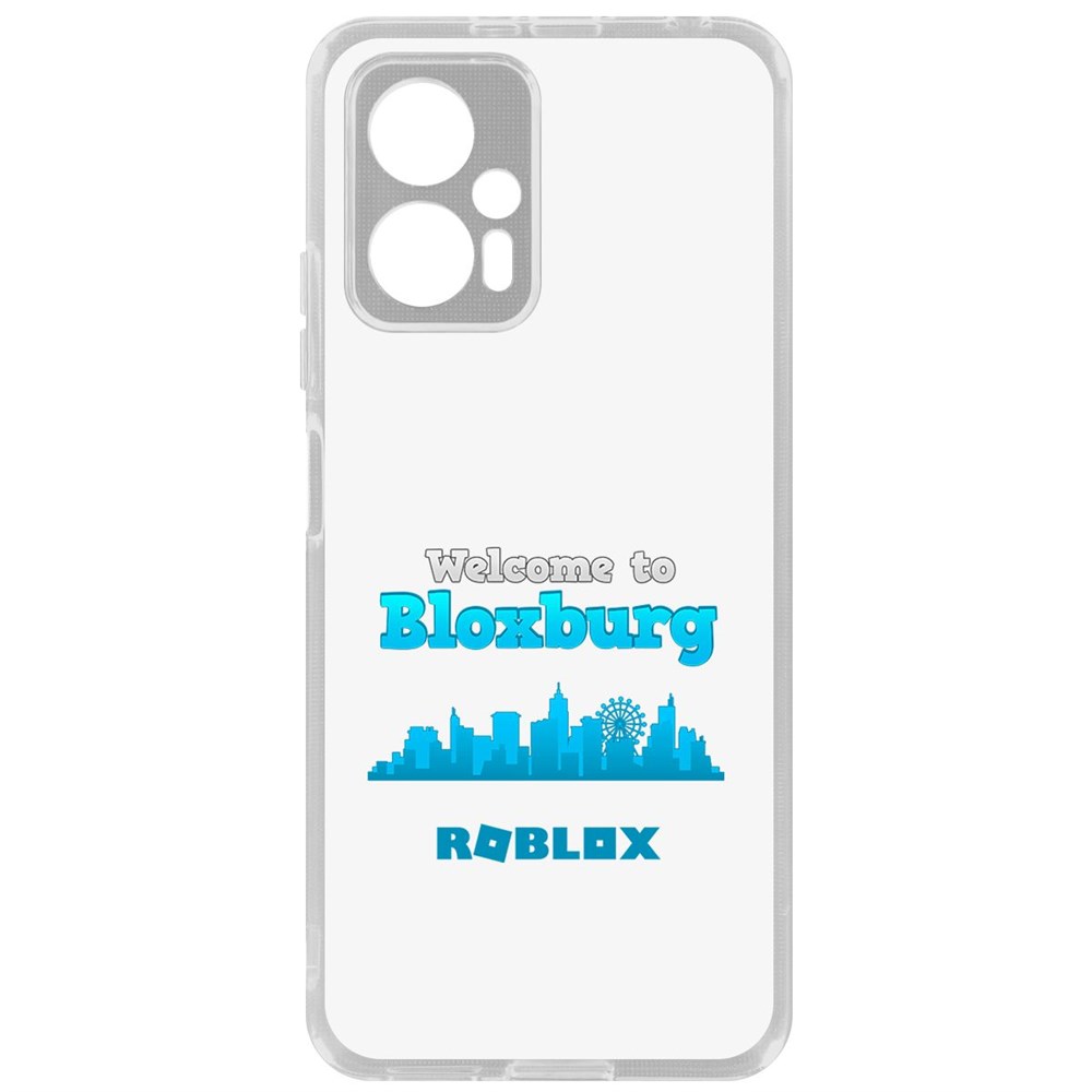

Чехол-накладка Кейс Roblox-Блоксбург для Poco X4 GT, Прозрачный