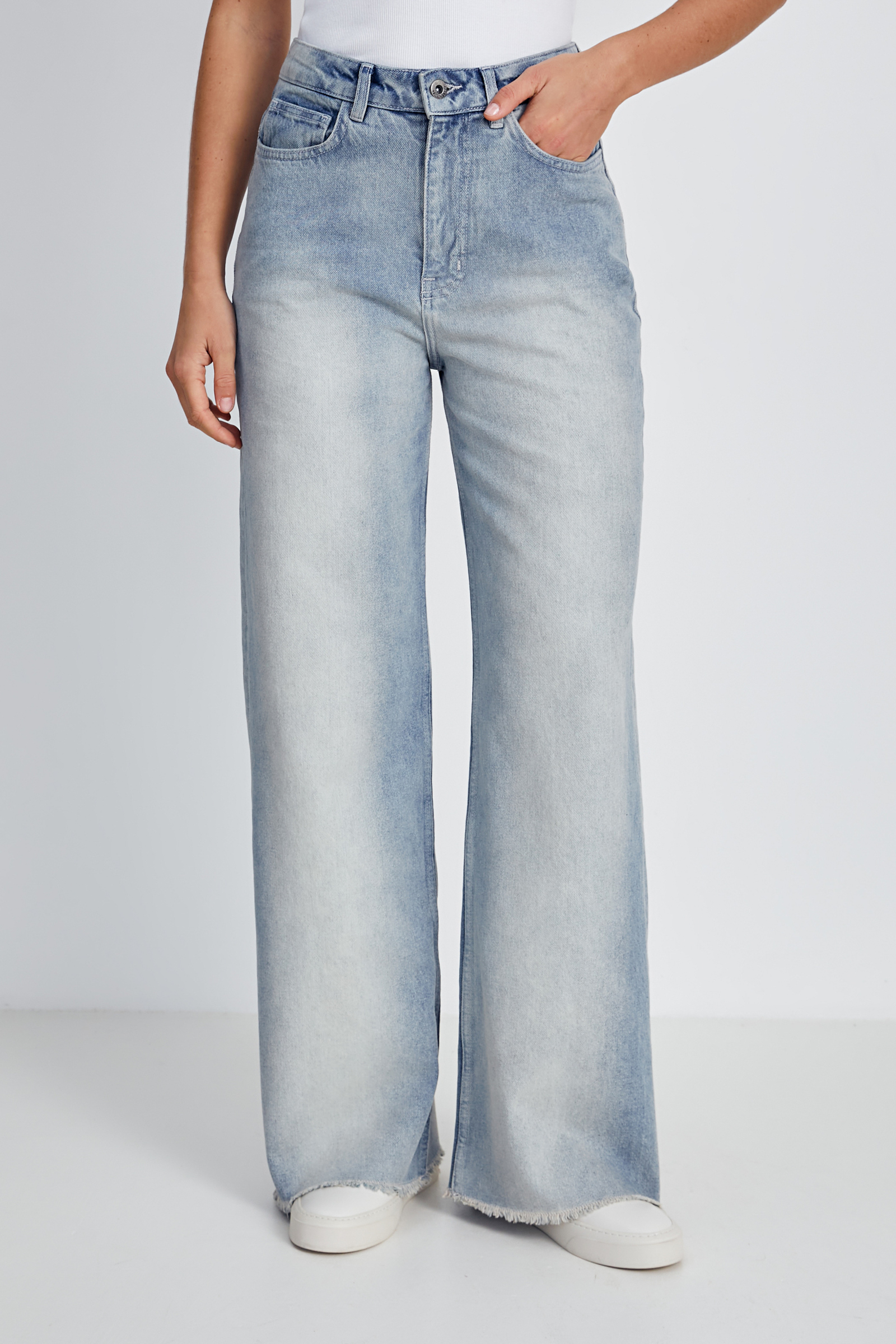 

Джинсы женские Finn Flare FSE15011 голубые 30/32, Голубой, FSE15011