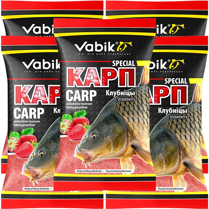 

Прикормка Vabik Special Карп Клубника, 5 кг, Разноцветный, Special