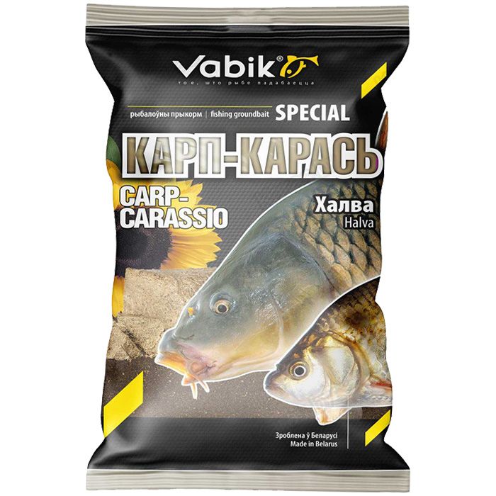 

Прикормка Vabik Special Карп-Карась Халва, цв. Чёрный, 1 кг, Разноцветный, Special