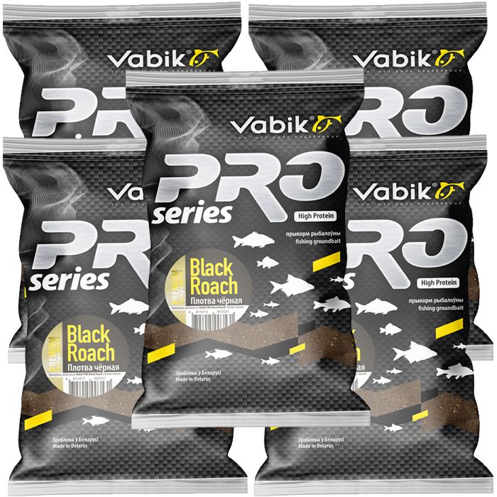 

Прикормка Vabik Pro Black Roach (Плотва чёрная), 5 кг, Разноцветный, Pro
