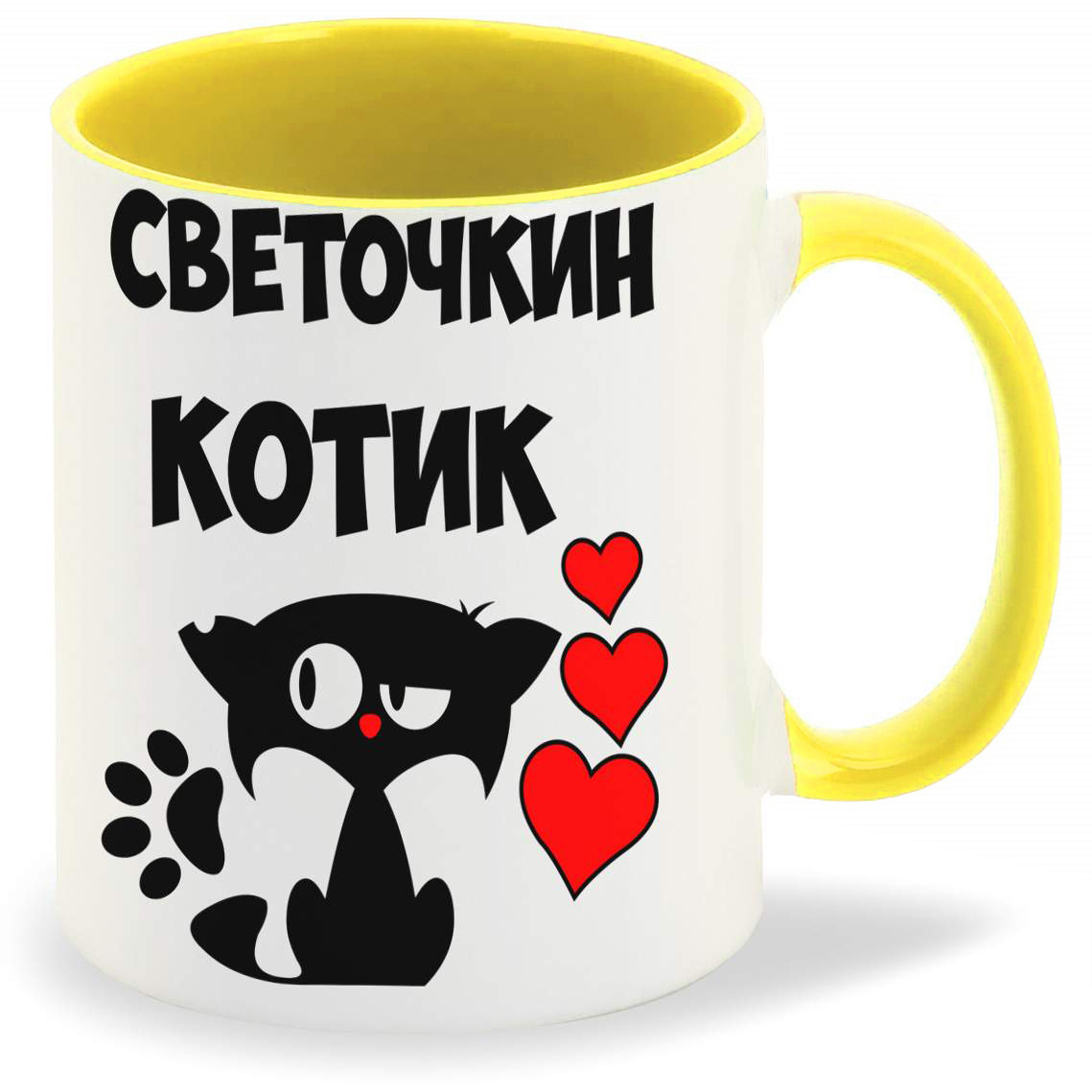

Кружка CoolPodarok Светочкин котик